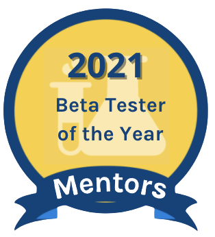 2021 Beta Tester of the Year 2021 Beta Tester of the Year