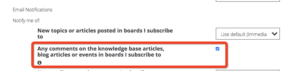 New Notification Setting