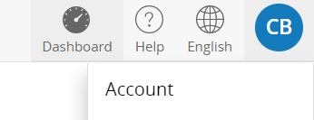 Screenshot illustrating the "My Account" button