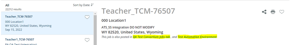 Screenshot illustrating the job board links
