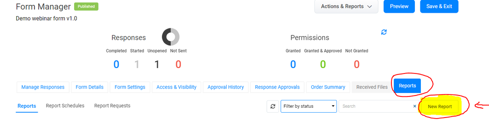 Report Tab.png Report tab