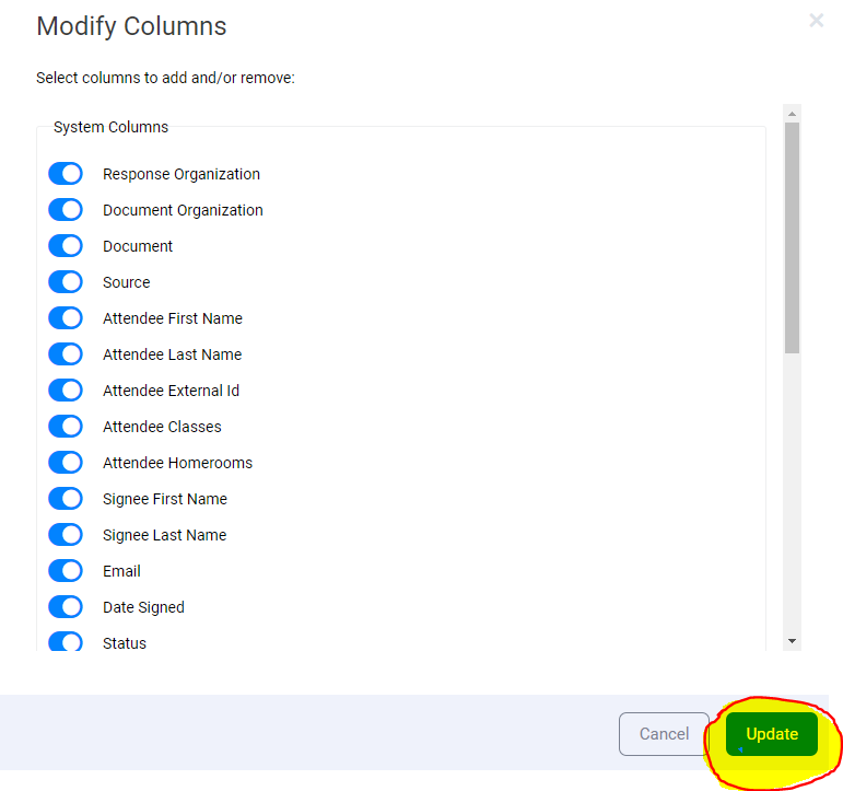 Update your selection.png Update your selection