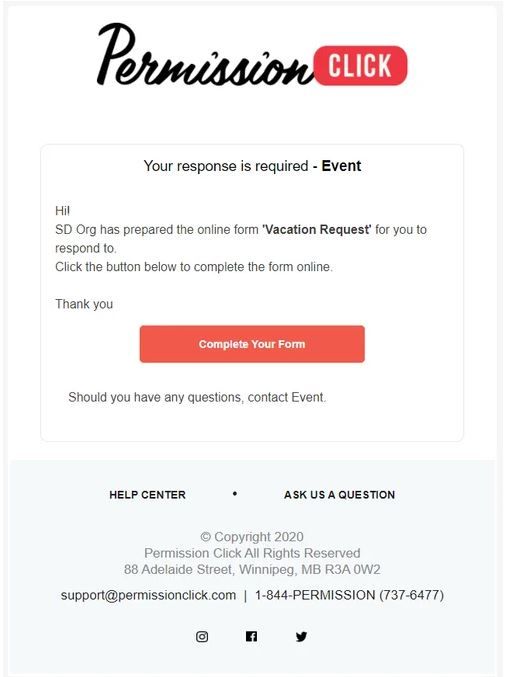 Rostering Email Invitation